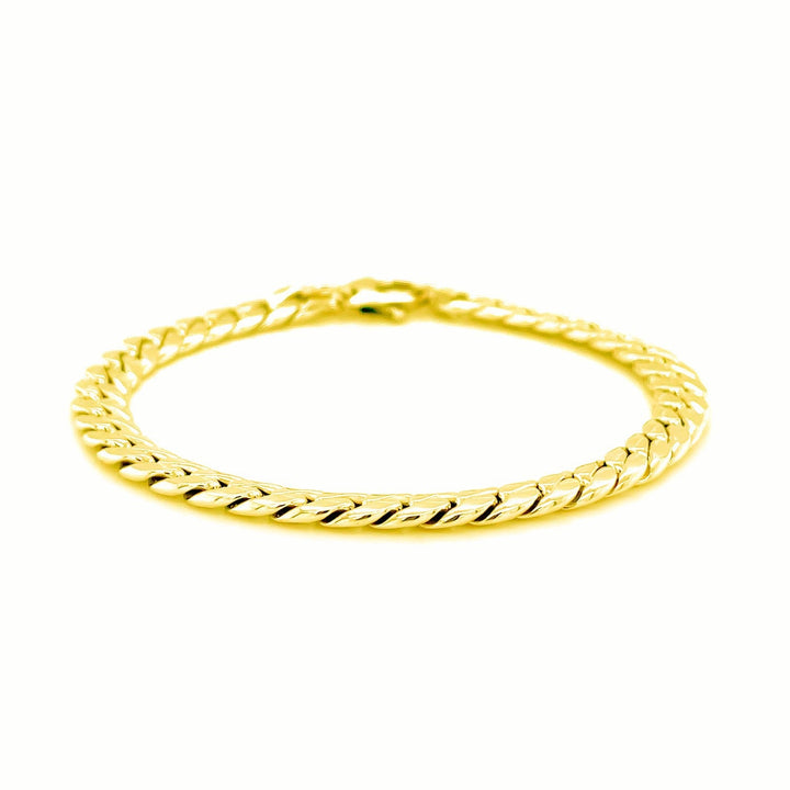 14K Yellow Gold Cuban Link Bracelet
