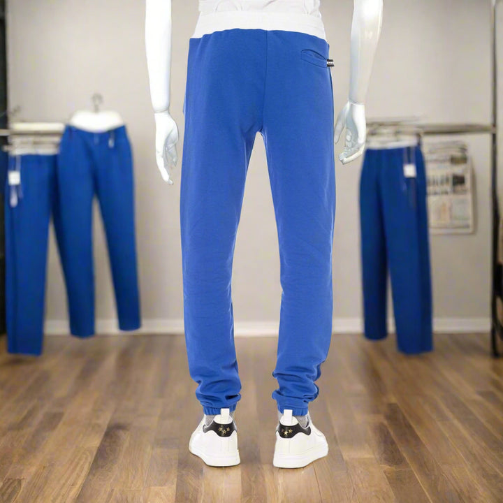 Baldinini Trend men's royal blue Tracksuit pants