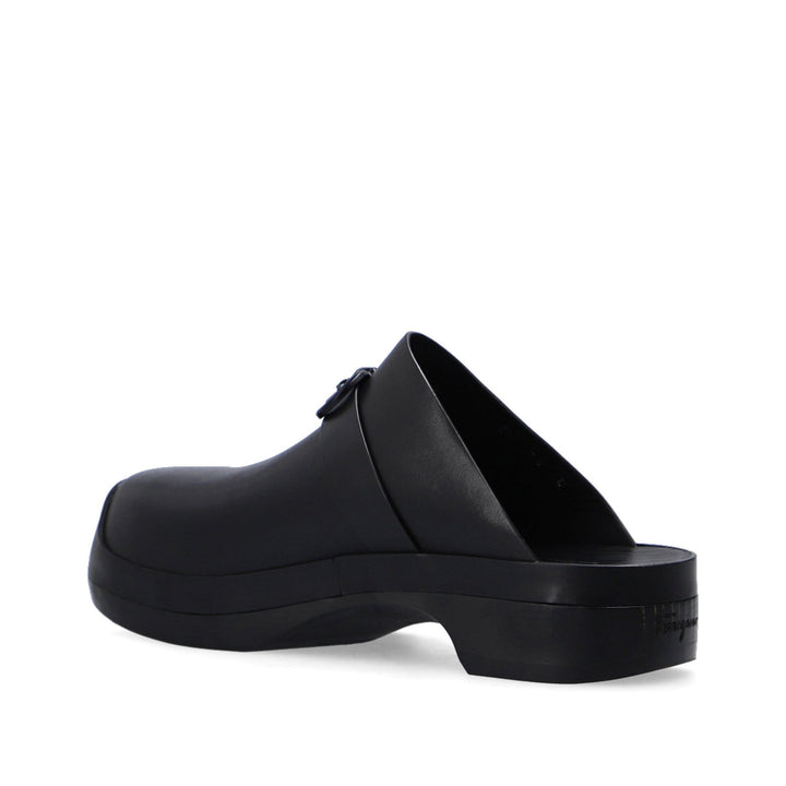 Salvatore Ferragamo Nope Leather Slides Women