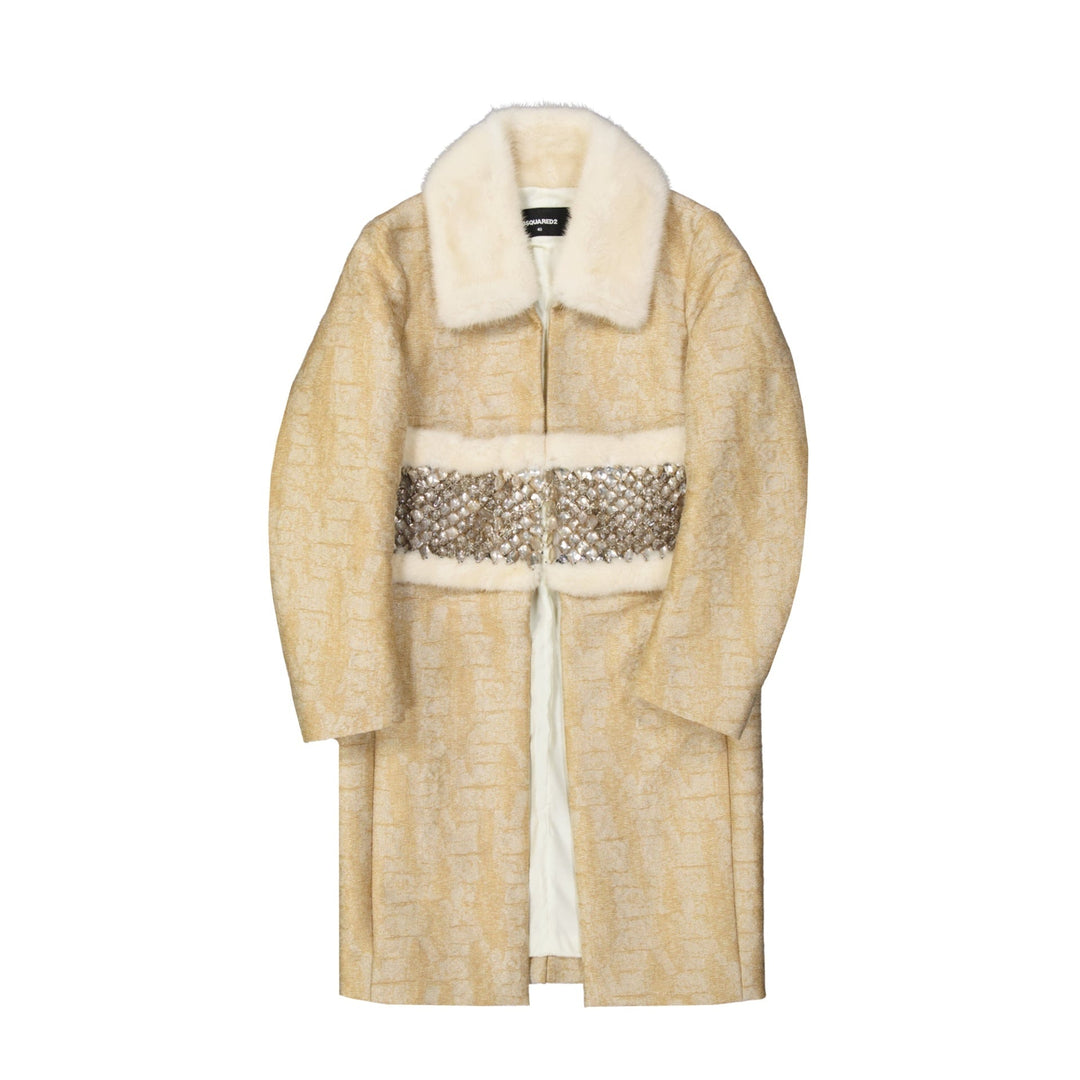 Dsquared2 Crystal Embellished Coat Women