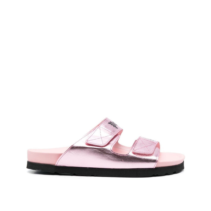 Palm Angels Leather Logo Sandals Women