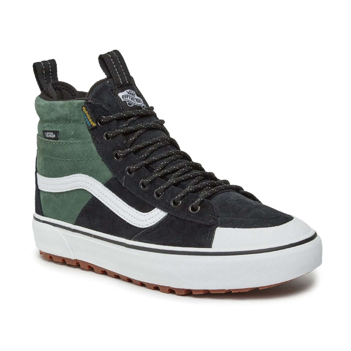 Vans green,  black & white high top Unisex leather Sneakers