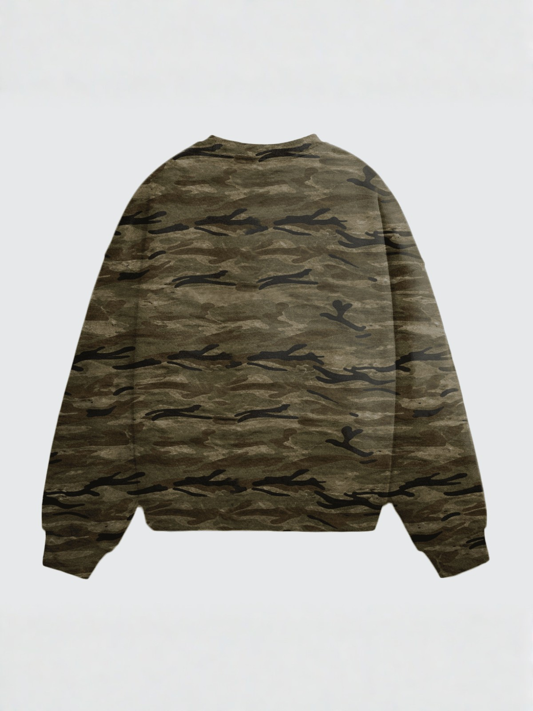 Camo Oversized Heavyweight Crewneck Sweatshirt