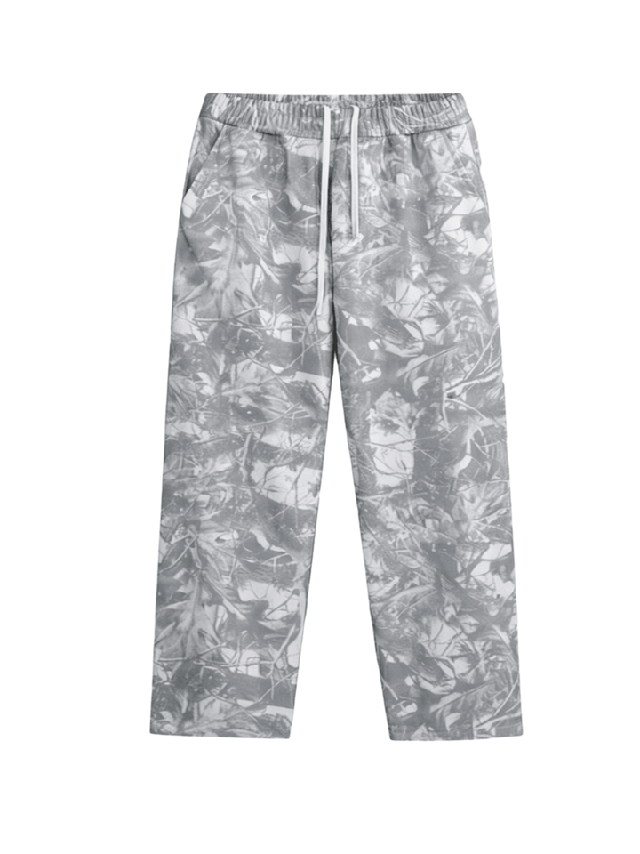 Camo Oversized Heavyweight French Terry Open-Hem Sweatpants