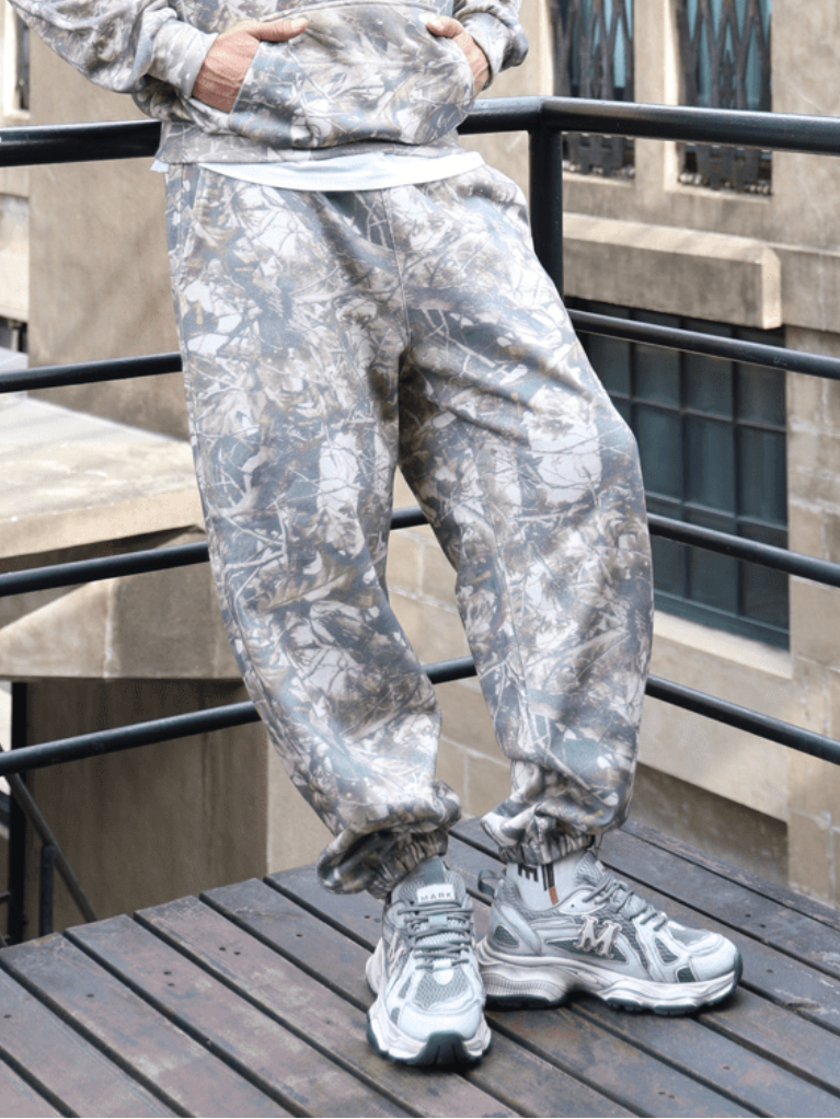 Camo Oversized Heavyweight French Terry Sweatpants