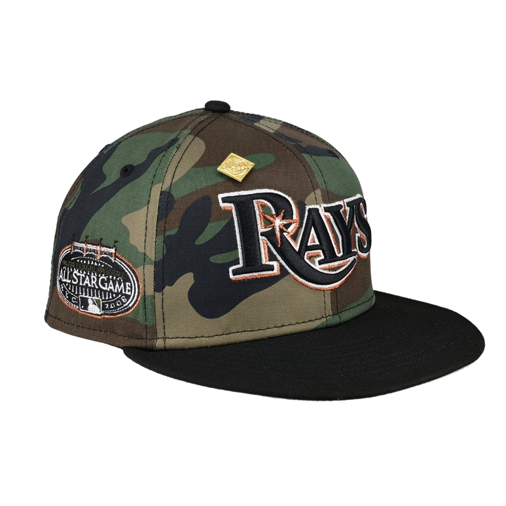 Tampa Bay Rays 2008 All Star Game Patch Camo 59Fifty Fitted Hat
