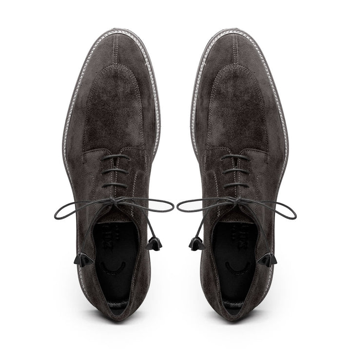26-220-GRY CAMPO Sueded Goatskin Lace Up, Grey