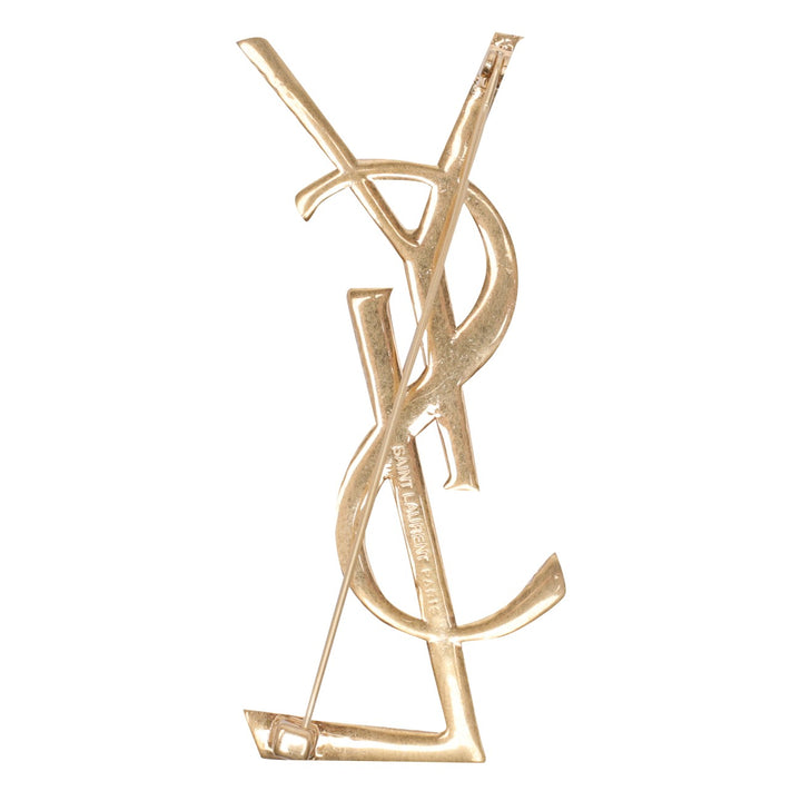 Saint Laurent Women Cassandre Croco Brooch
