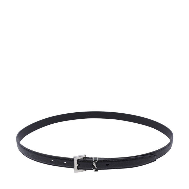 Saint Laurent Men Cassandre Narrow Belt
