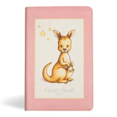 KJV Great and Small Bible, Pink Leathertouch: A Keepsake Bible for Babies - Imitation Leather