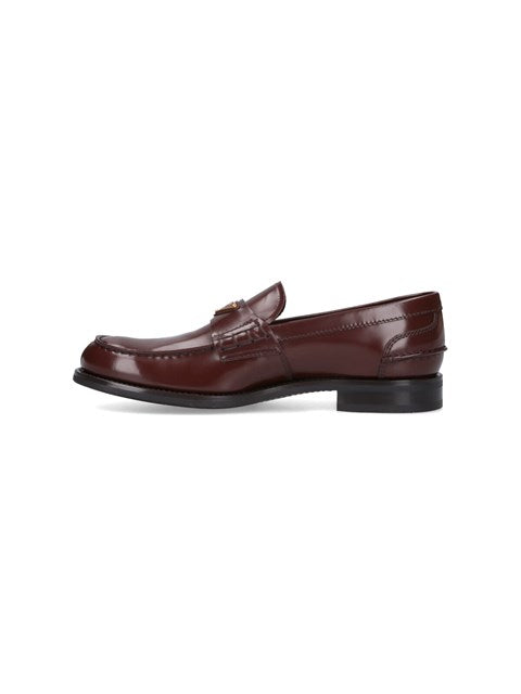 Prada Men Logo Loafers