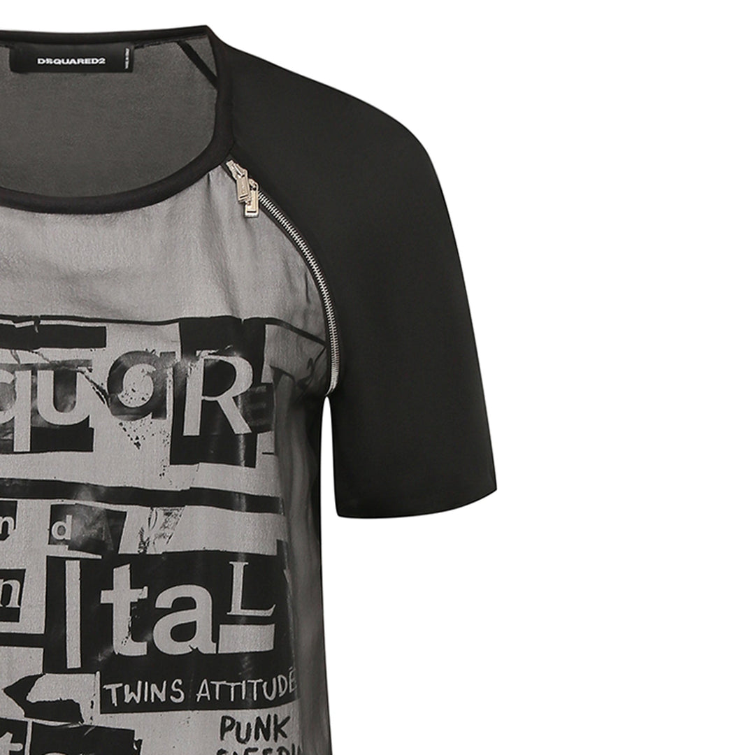 Dsquared2 Silk Printed Mini Dress Women