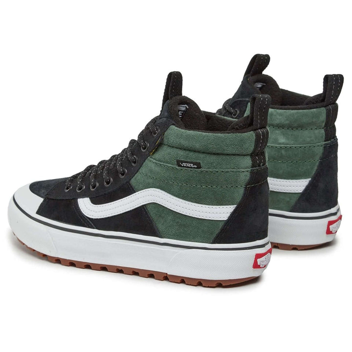 Vans green,  black & white high top Unisex leather Sneakers