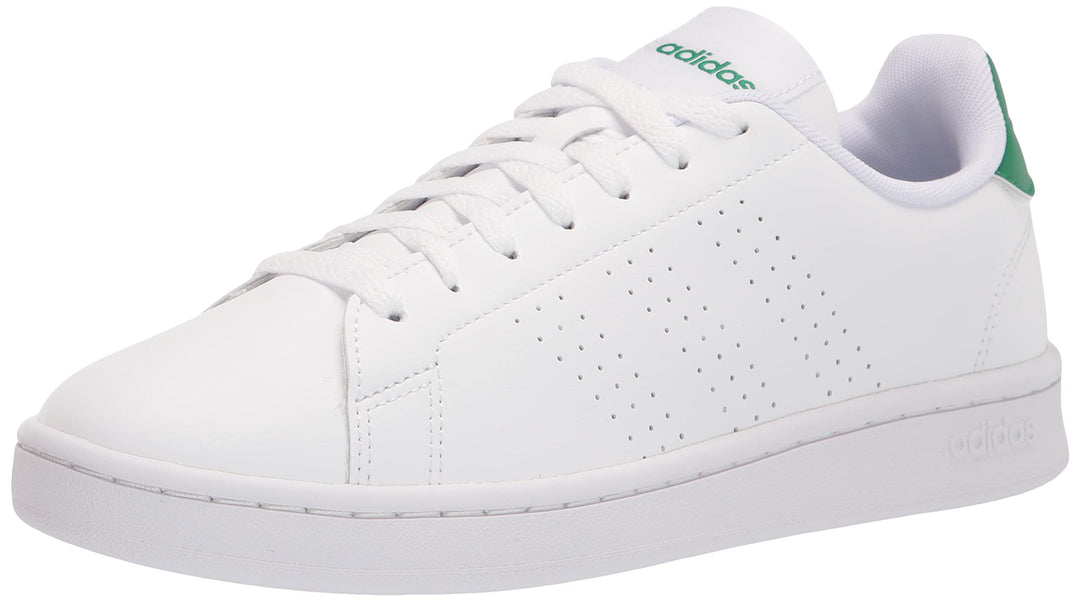 adidas Mens Advantage Racquetball Shoe White/White/Green 14