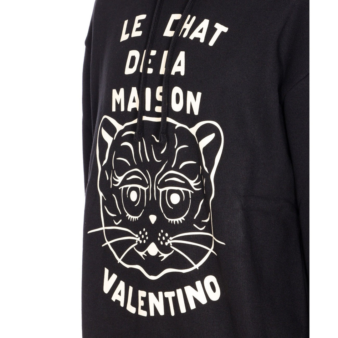 Valentino Garavani Men Chat De La Maison Patch Hoodie