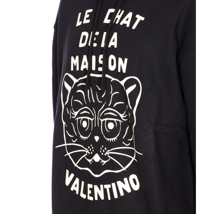 Valentino Garavani Men Chat De La Maison Patch Hoodie