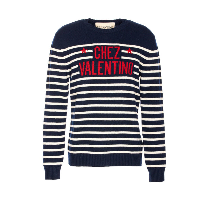 Valentino Garavani Men Chez Valentino Jacquard Motif Sweater