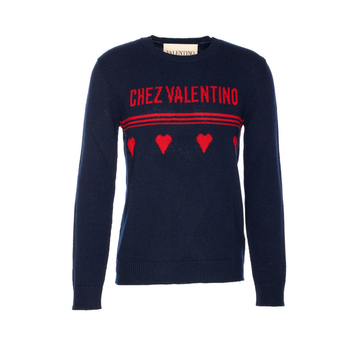 Valentino Garavani Men Chez Valentino Jacquard Motif Sweater