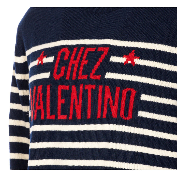 Valentino Garavani Men Chez Valentino Jacquard Motif Sweater
