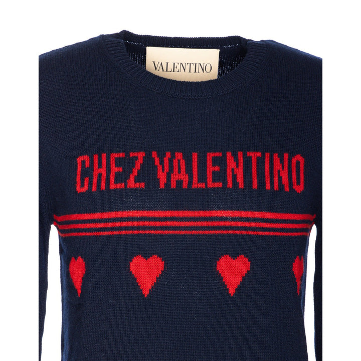Valentino Garavani Men Chez Valentino Jacquard Motif Sweater