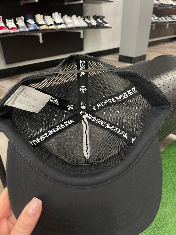 Chrome Hearts CH Hollywood Trucker Hat Black