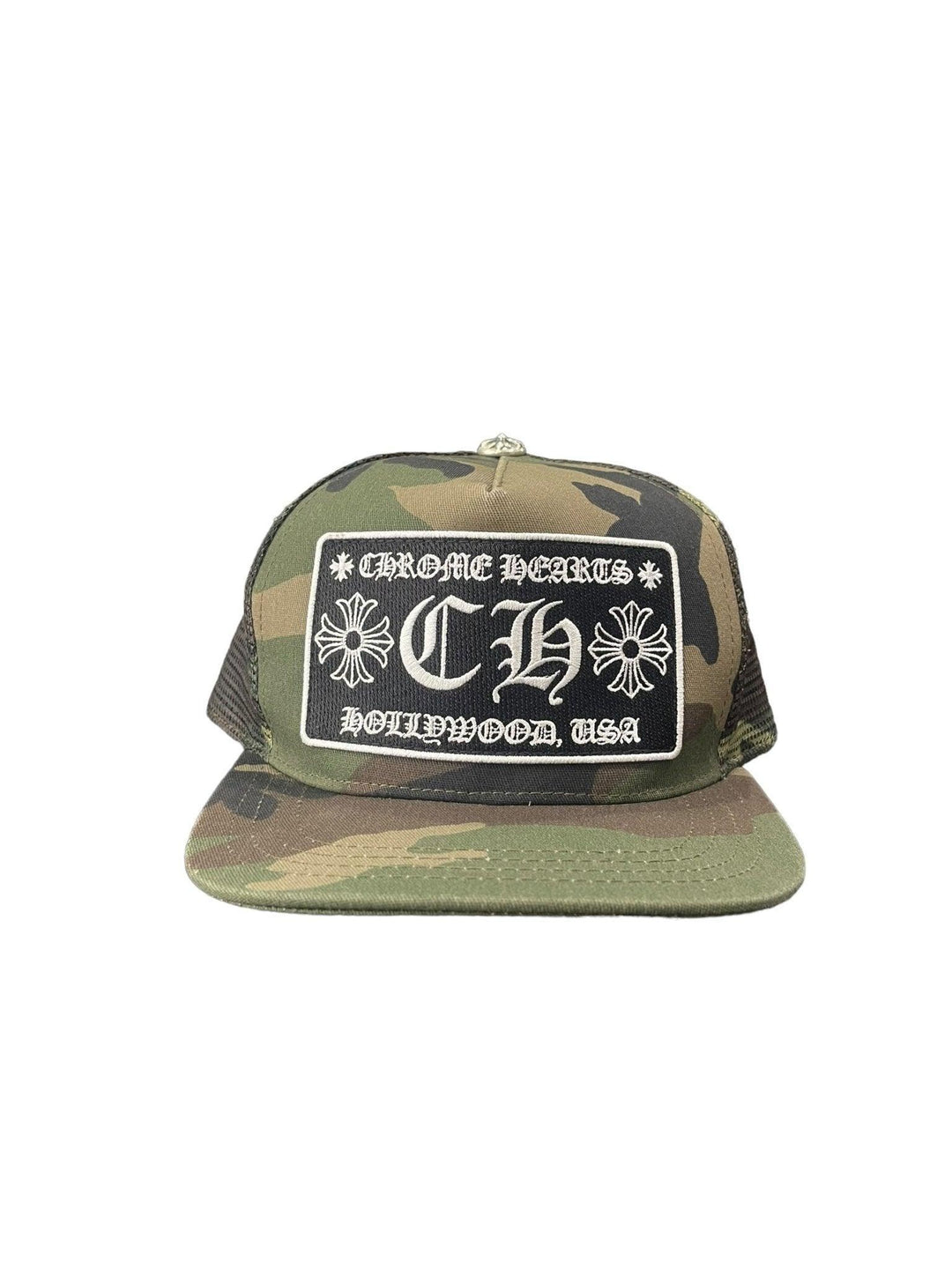 Chrome Hearts CH Hollywood Trucker Hat Camo