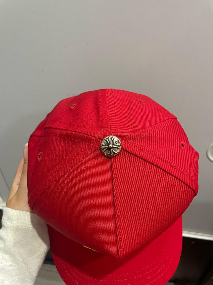 Chrome Hearts CH Silver Button Hat Red / Yellow