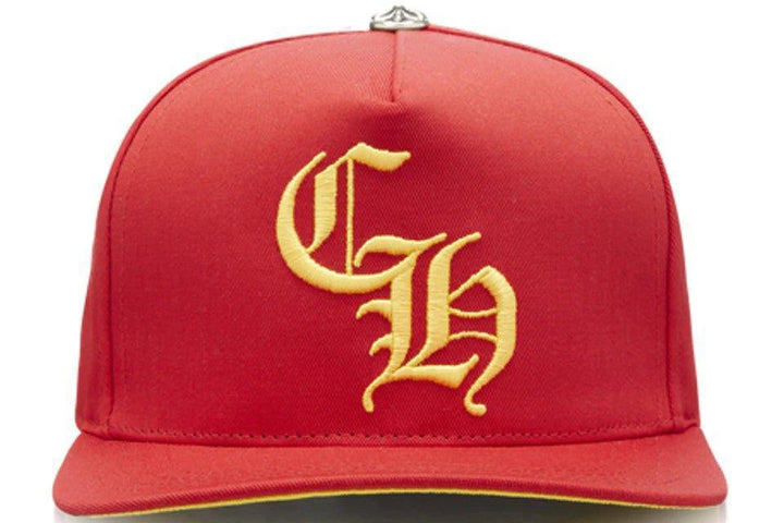 Chrome Hearts CH Silver Button Hat Red / Yellow