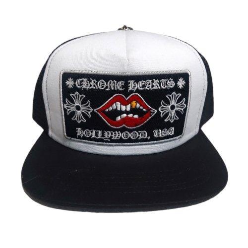 Chrome Hearts Chomper Hollywood Trucker Hat Black / White