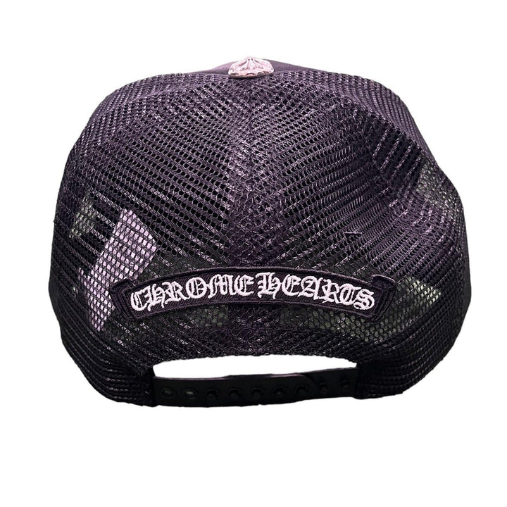 Chrome Hearts King Taco Camo Cross Trucker Hat Black