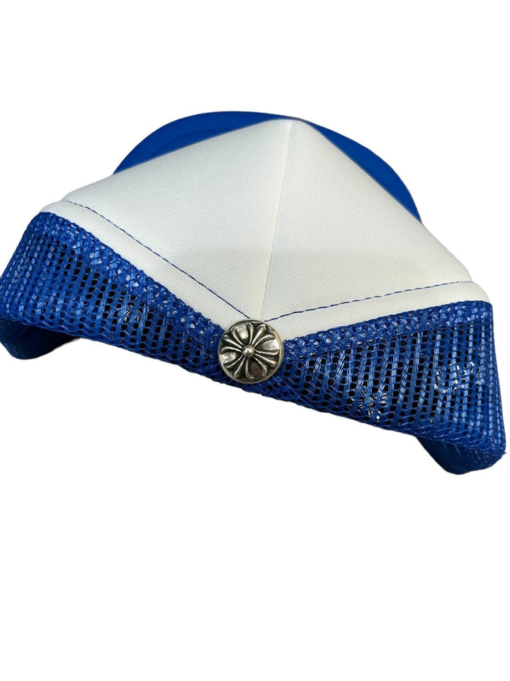 Chrome Hearts King Taco Cross Trucker Hat Blue