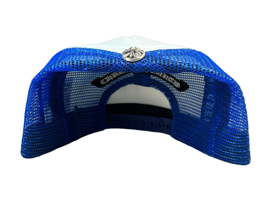 Chrome Hearts King Taco Cross Trucker Hat Blue