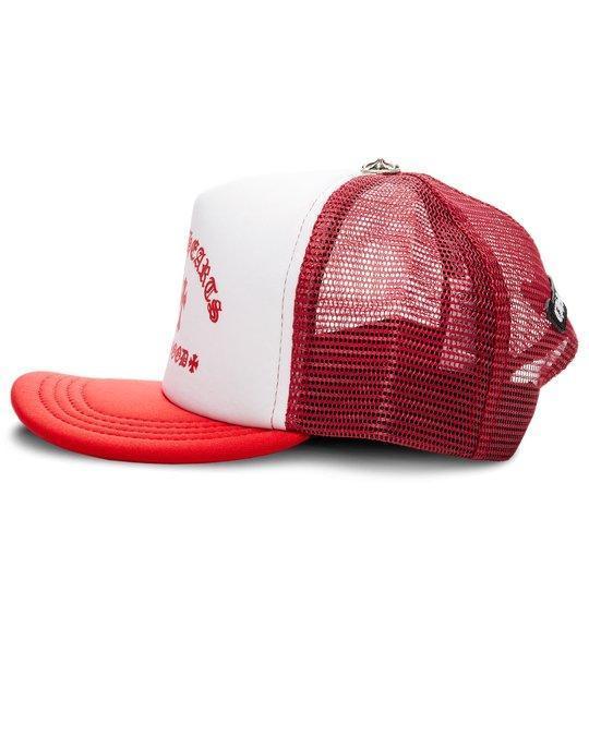 Chrome Hearts King Taco Cross Trucker Hat Red