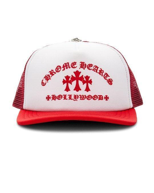 Chrome Hearts King Taco Cross Trucker Hat Red