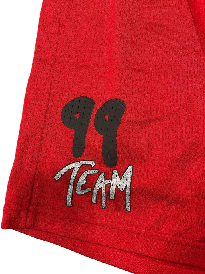 Chrome Hearts Matty Boy "FORM" Mesh Varsity Shorts Red