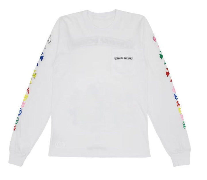 Chrome Hearts Multi Color Cemetery L/S T-Shirt White