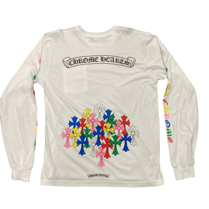 Chrome Hearts Multi Color Cemetery L/S T-Shirt White