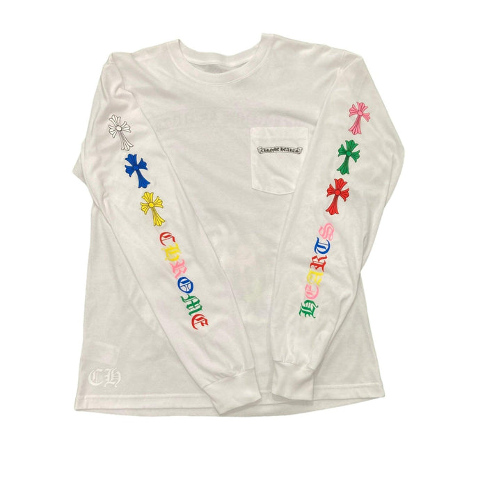 Chrome Hearts Multi Color Cemetery L/S T-Shirt White