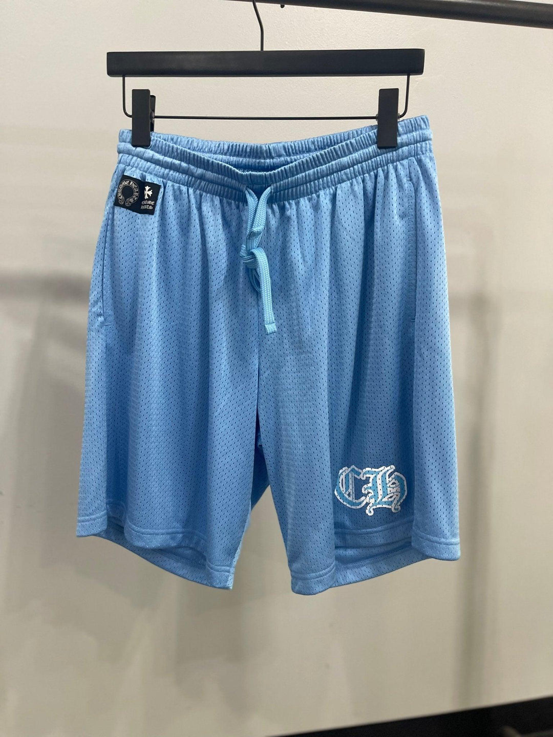 Chrome Hearts Sports Mesh Varsity Shorts Blue