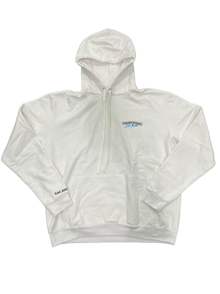 Chrome Hearts St. Barth Horseshoe Pullover Hoodie White