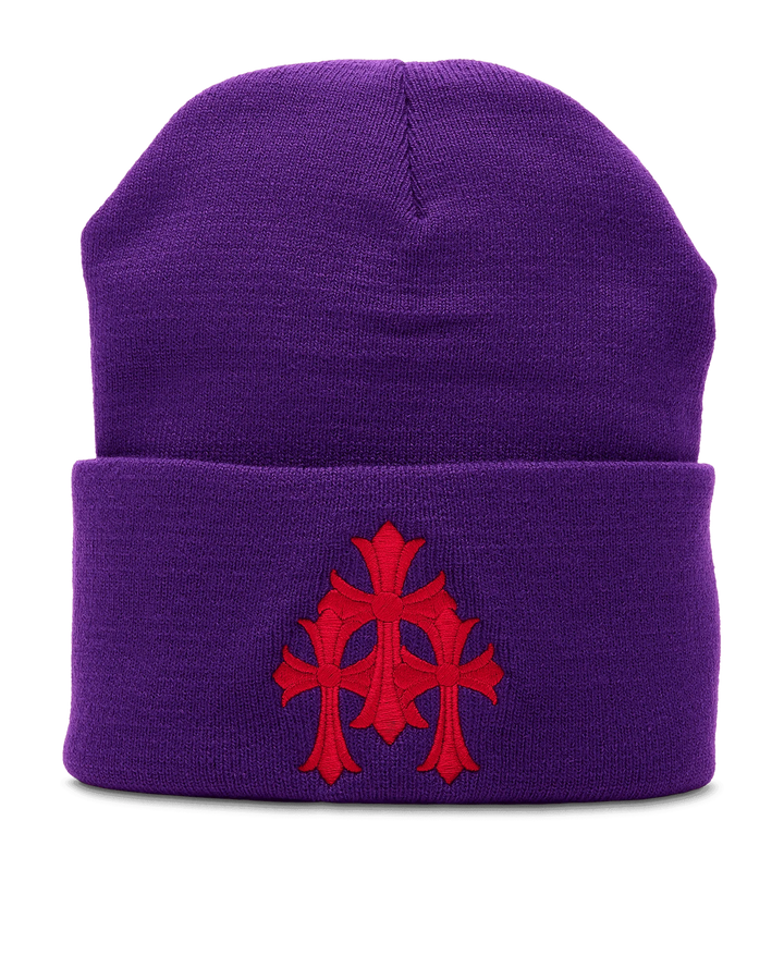 Chrome Hearts Watch Cap Cross Beanie Purple