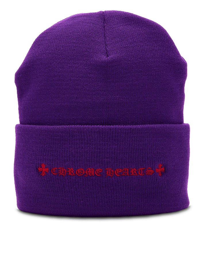 Chrome Hearts Watch Cap Cross Beanie Purple