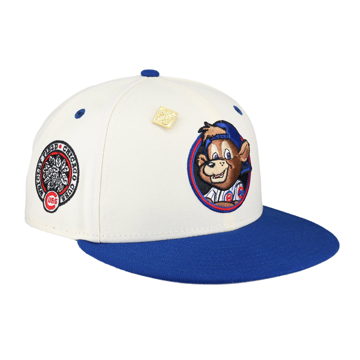 Chicago Cubs Clark The Bear Logo Wrigley Field Patch 59Ffity Fitted Hat