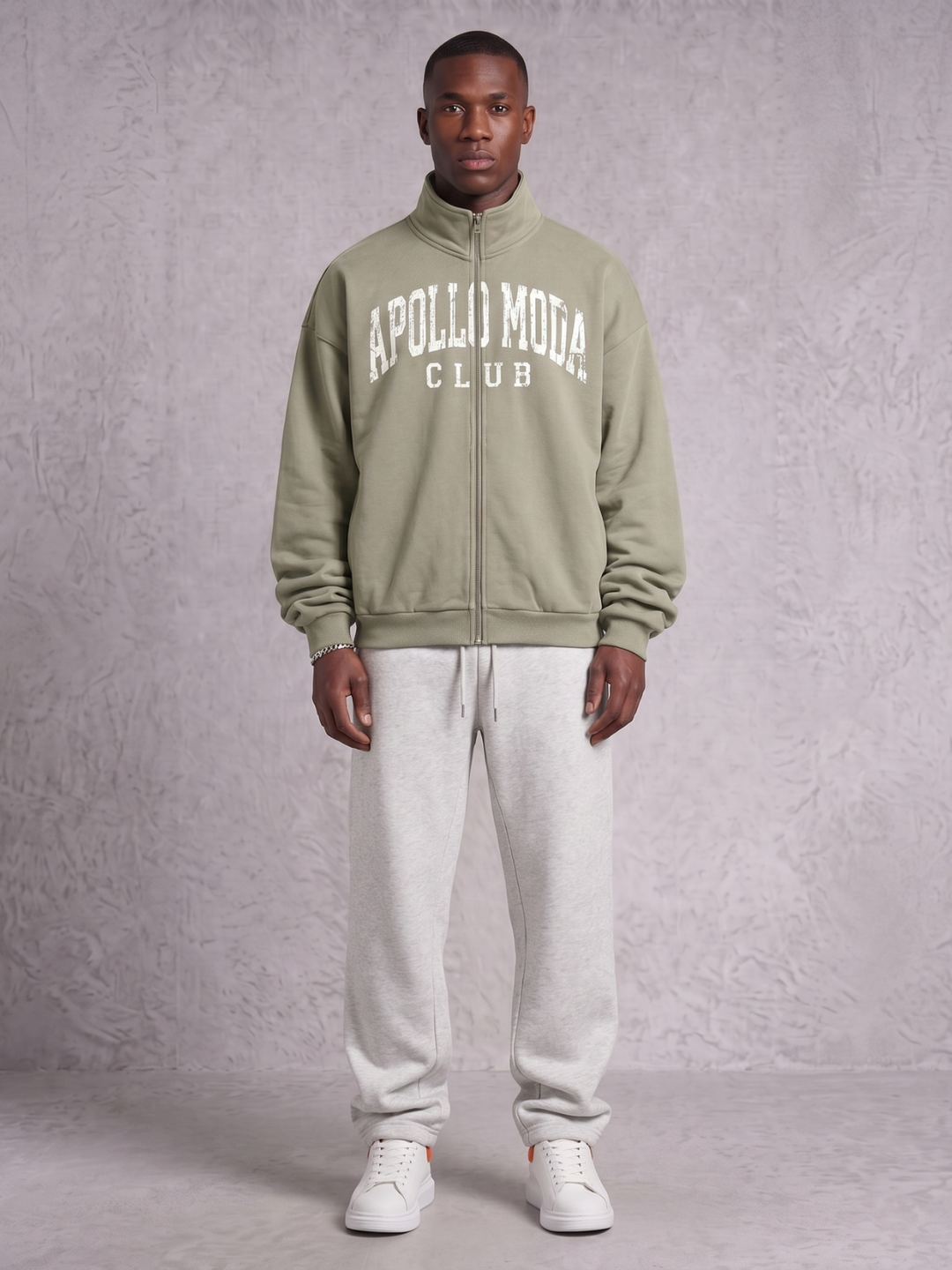 Club Collegiate Oversized Full-Zip Sweatshirt