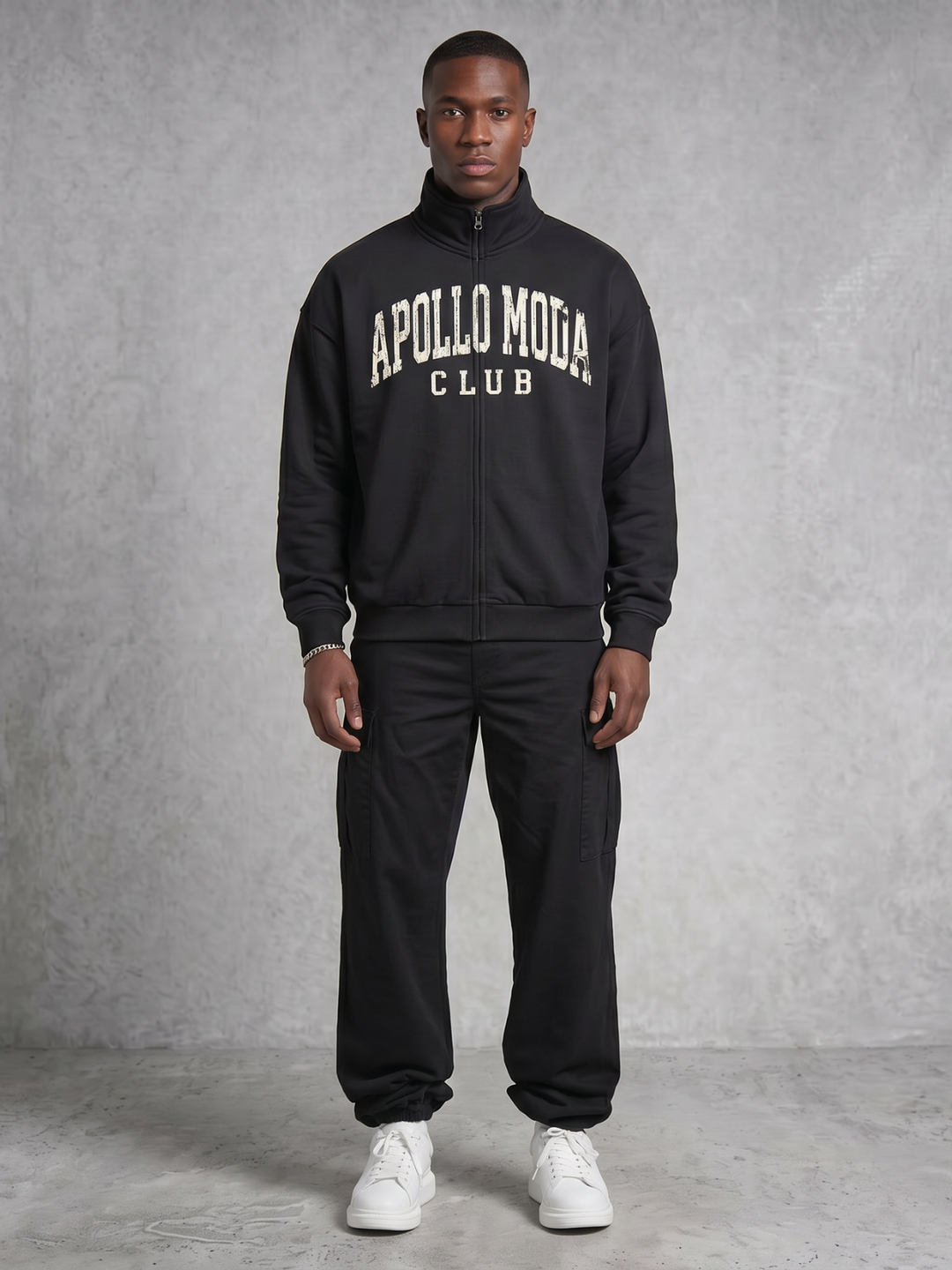 Club Collegiate Oversized Full-Zip Sweatshirt