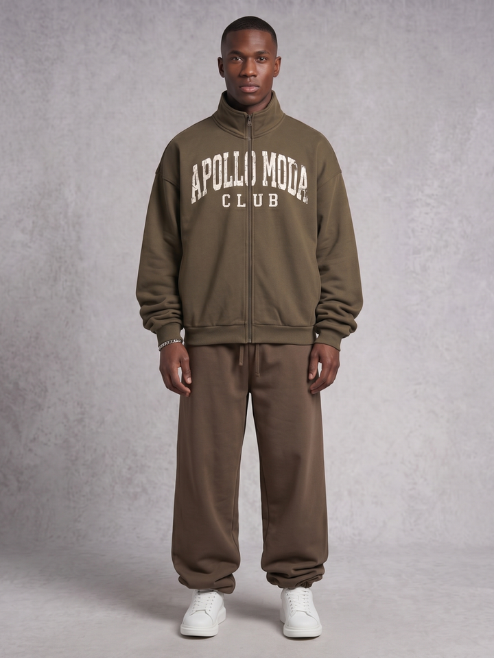 Club Collegiate Oversized Full-Zip Sweatshirt