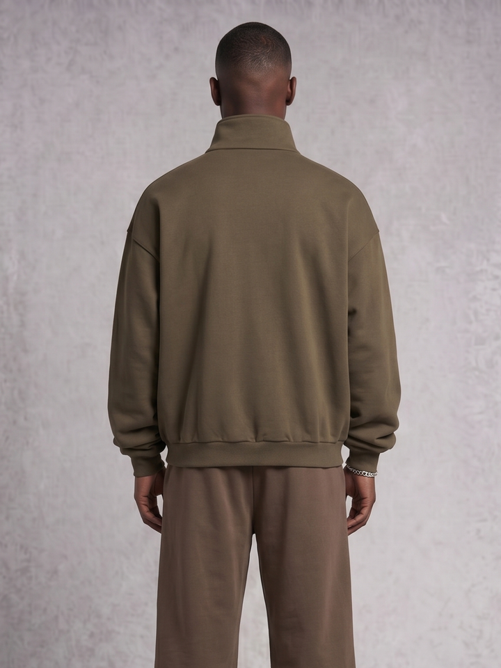 Club Collegiate Oversized Full-Zip Sweatshirt