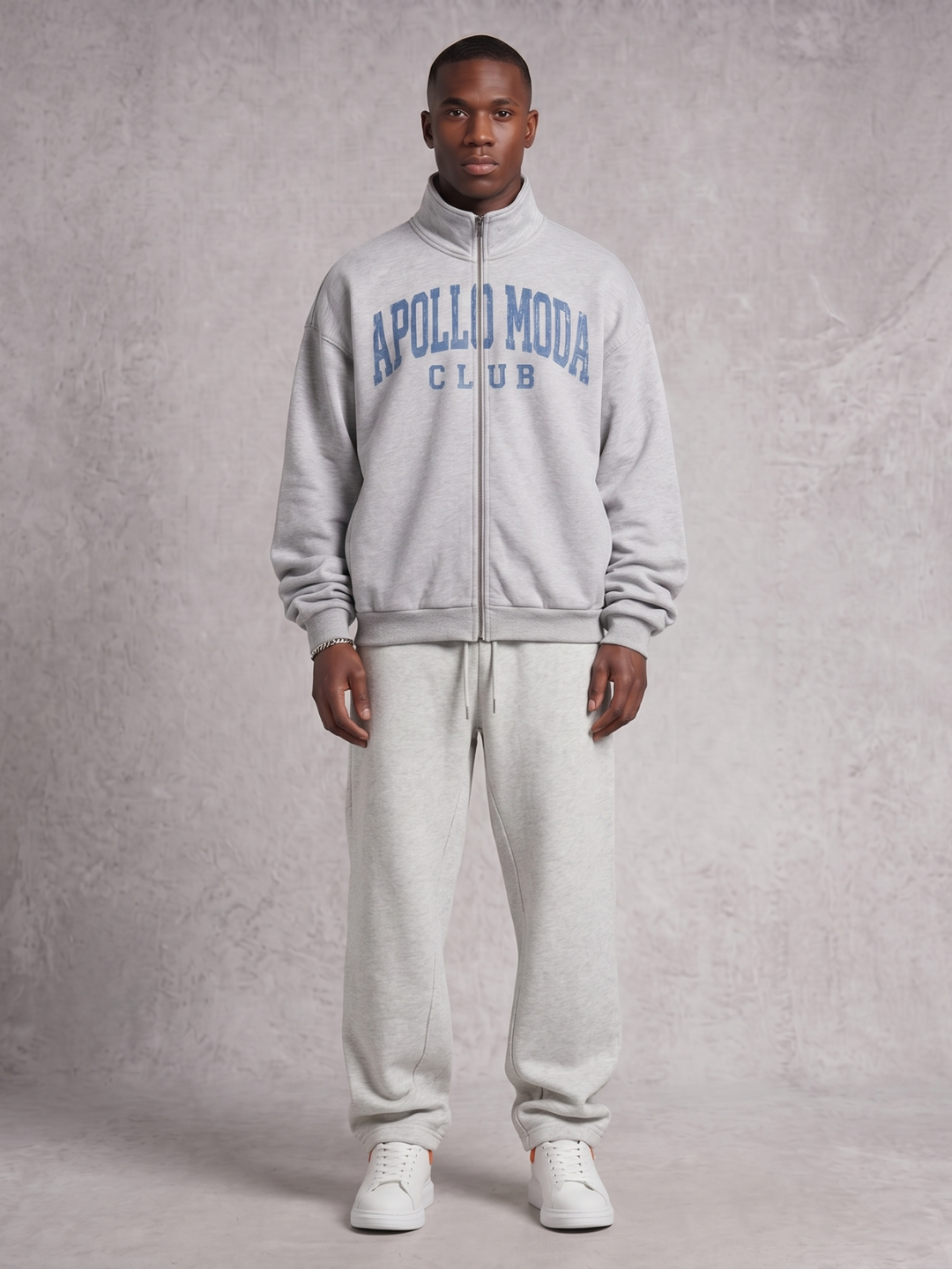 Club Collegiate Oversized Full-Zip Sweatshirt