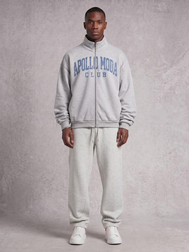 Club Collegiate Oversized Full-Zip Sweatshirt