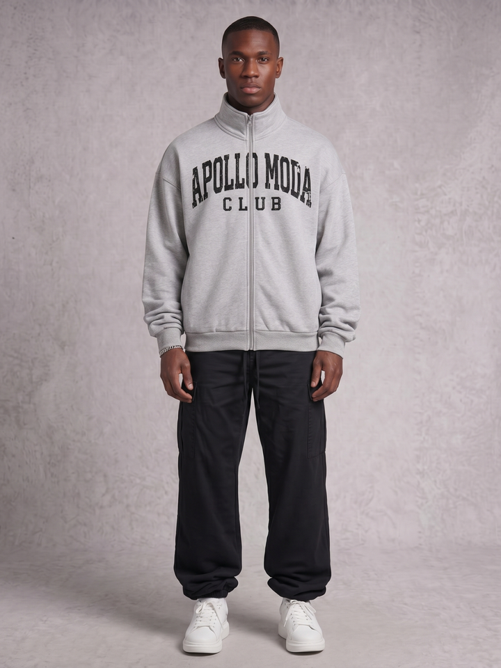 Club Collegiate Oversized Full-Zip Sweatshirt